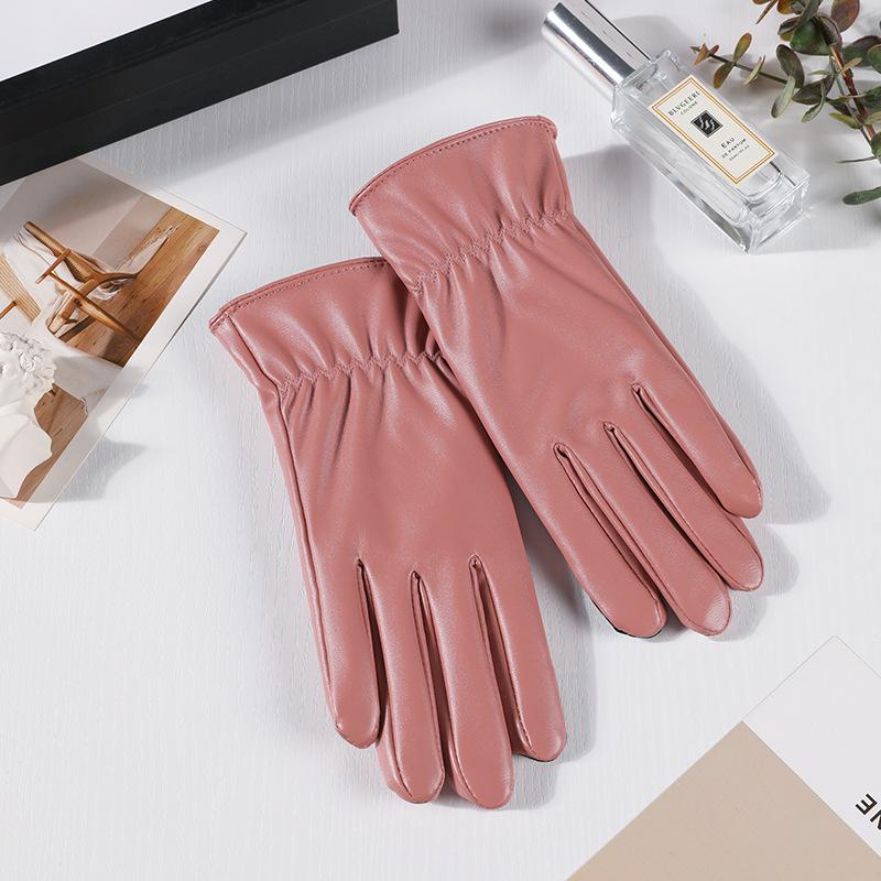 Women's Touchscreen Leather Gloves - Warm, Windproof, Fashionable for Autumn/Winter; Ideal for Outdoor Riding & Driving