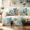 Dreamy Oceanic Vibe Pillow CoversLiving room sofa cushion cover, soft and comfortable, bedroom room decoration