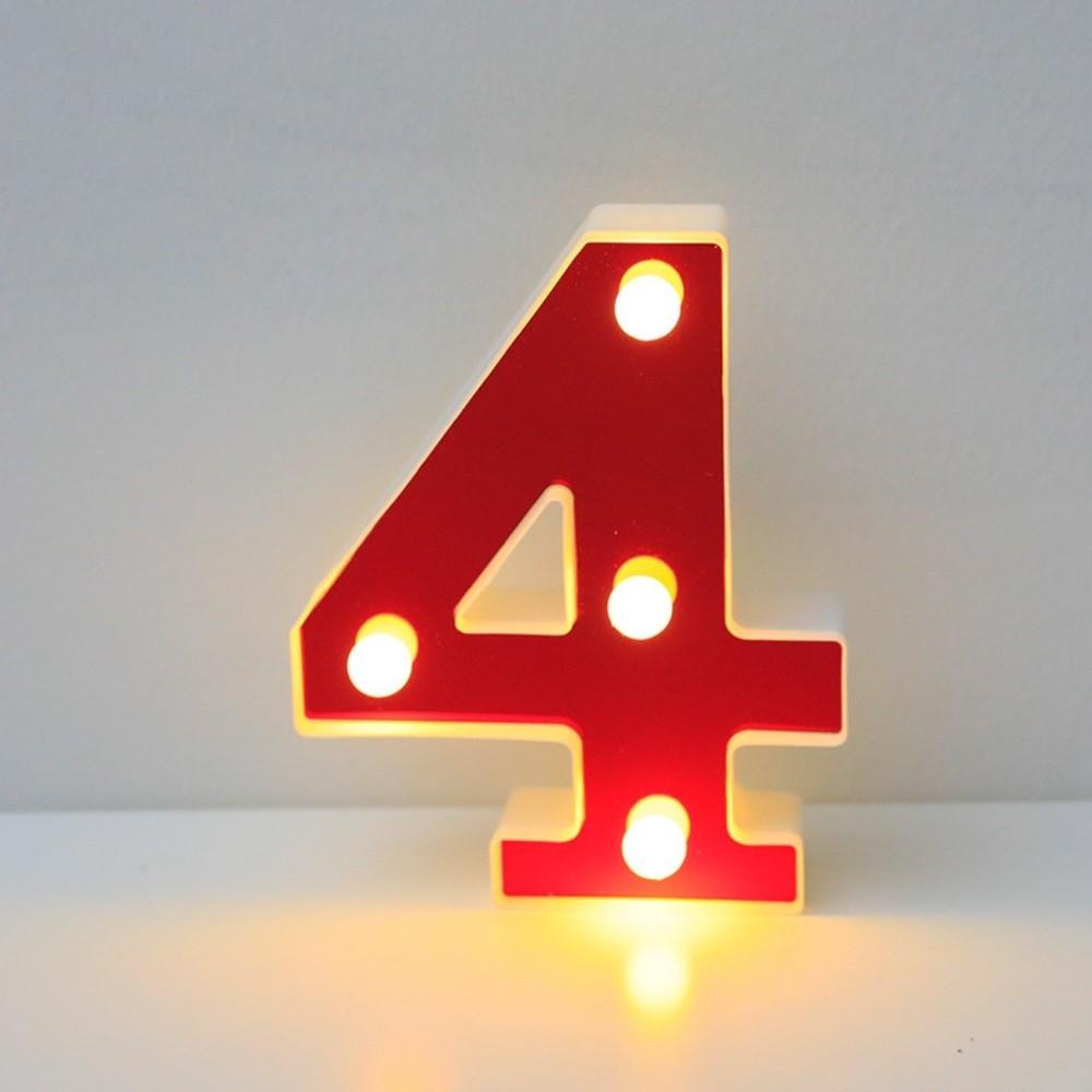 16cm Size Luminous Letters Red White Color LED Letter Night Light Outdoor Decoration