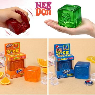 Nuovo NeeDoh Nice Cube Giocattolo Sensoriale da Spremere Fidget Sollievo dallo Stress Rilascio da Punta delle Dita Blind Box Regalo di Compleanno
