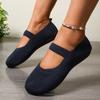 Fashion Autumn New Womens Fashion Round Toe Flat Non-Slip Womens Shoes Solid Color Mesh Shallow Mouth Slip-On Women Shoes Large Size