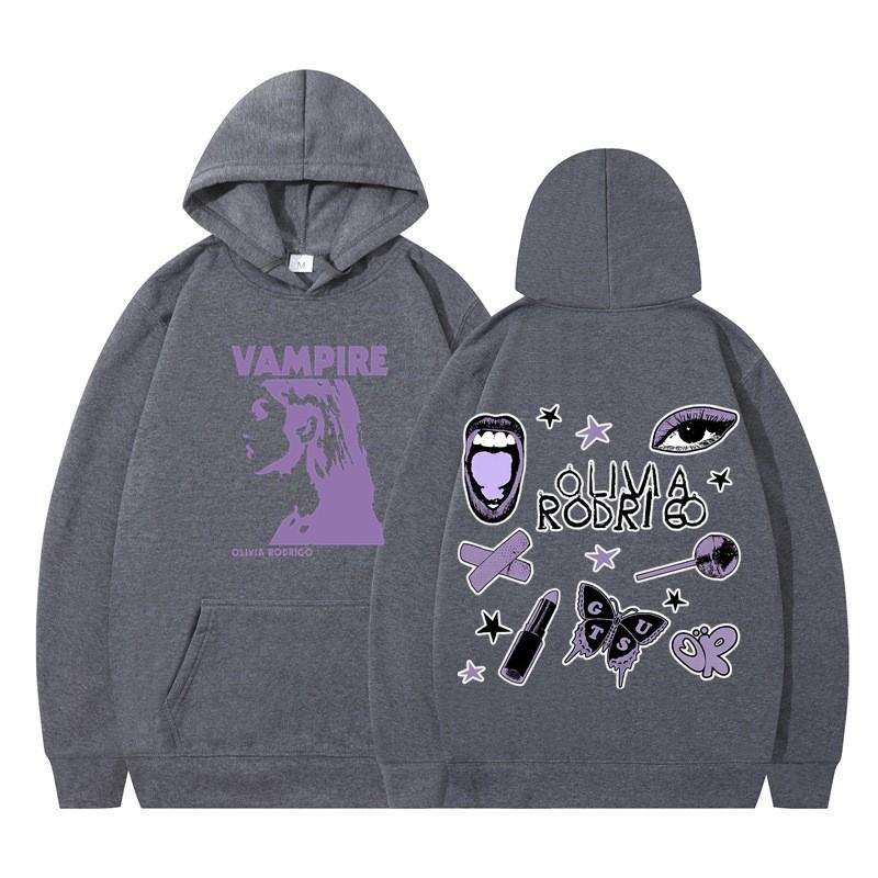 Olivia Rodrigo Graphic Hoodie Women Men Teens Loose Fit Cotton Blend Winter Warm Pullover Sweatshirt