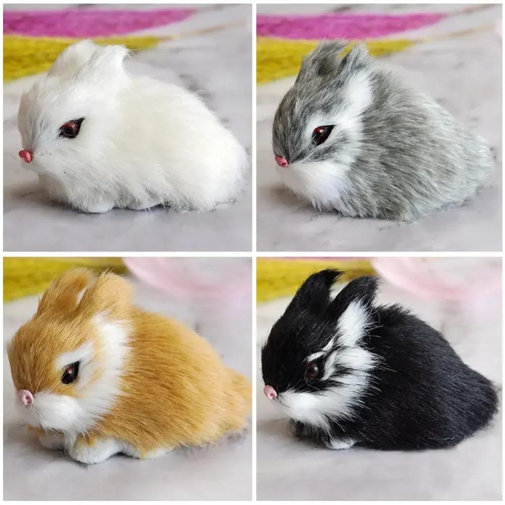 Simulazione Pulcino Coniglio Peluche Giocattolo Bambini Cognizione Pollo Modello Figurina Realistico Animale Peloso Bambola Pollo Regalo di Pasqua
