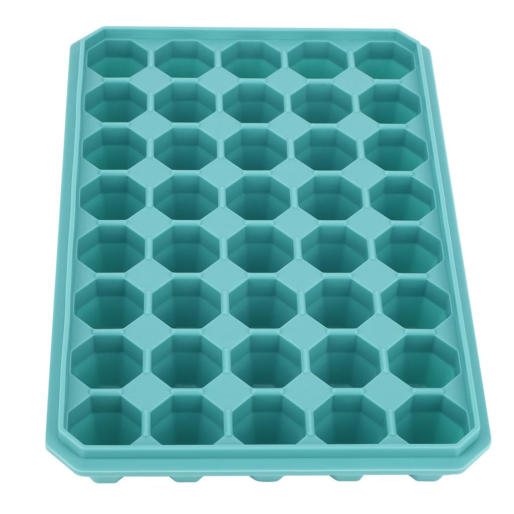 40 Grids Silicone Ice Cubes Tray Mould Mold DIY Ice Maker with Removable Lid Kitchen AccessoriesGreen