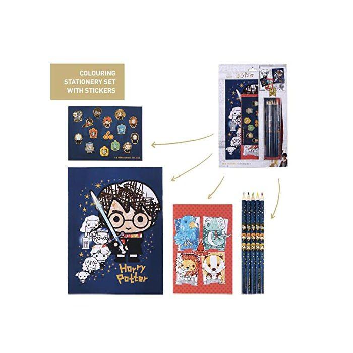 Stationery Set - CERDÁ LIFE'S LITTLE MOMENTS - Harry Potter - Coloring Books - Pencils - Stickers