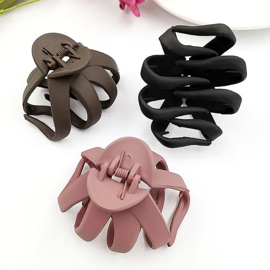 Octopus Shape Hair Claw Large ABS Frosted Non-Slip Hair Clip Styling Accessories
