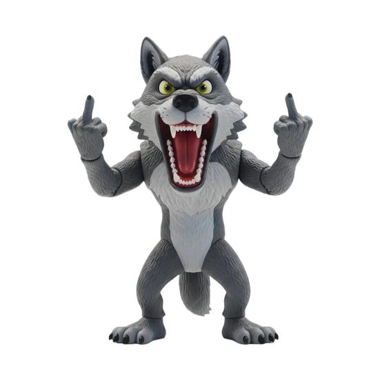 Angry Animal Figurine Resin Flip The Bird Animal Ornament Desktop Middle Finger Animal Statue for Home Office Desk Shelf Decor
