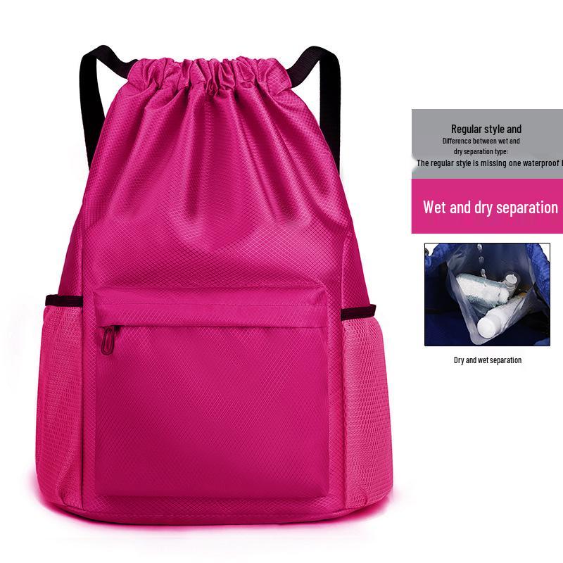 Portable Fitness Drawstring Backpack for Sports, Training, and Events