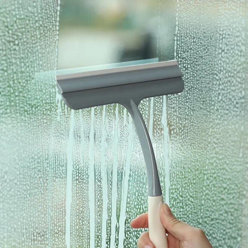 Household Window Cleaning Glassware Silicone Non-slip Glass Wiper Bathroom Cleaning Tools Squeegee