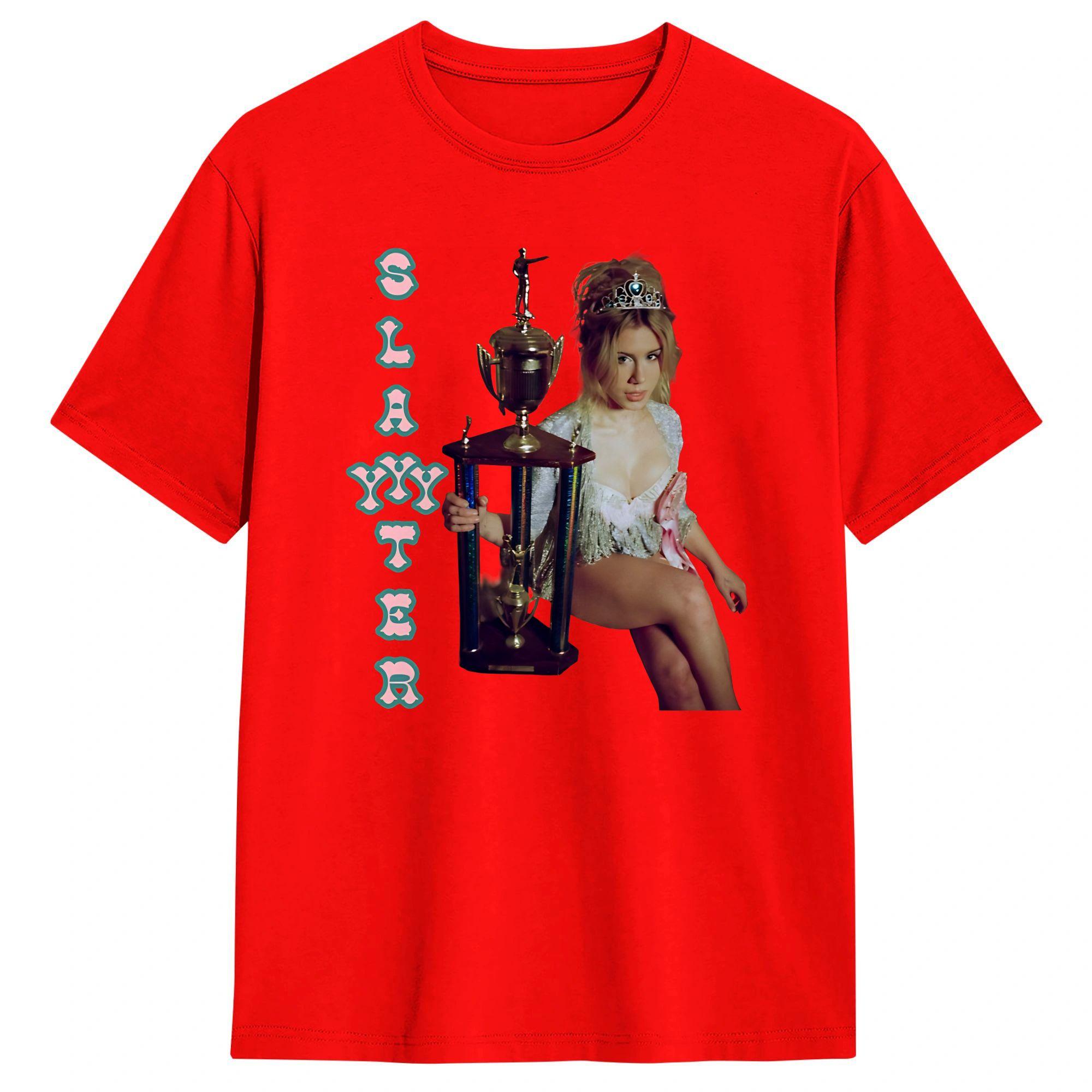 

Unisex T Shirt Slayyters Worst Girl In America T Shirts Novelty Summer Tee Shirt Y2K Basic Cotton Clothing Gift Idea S