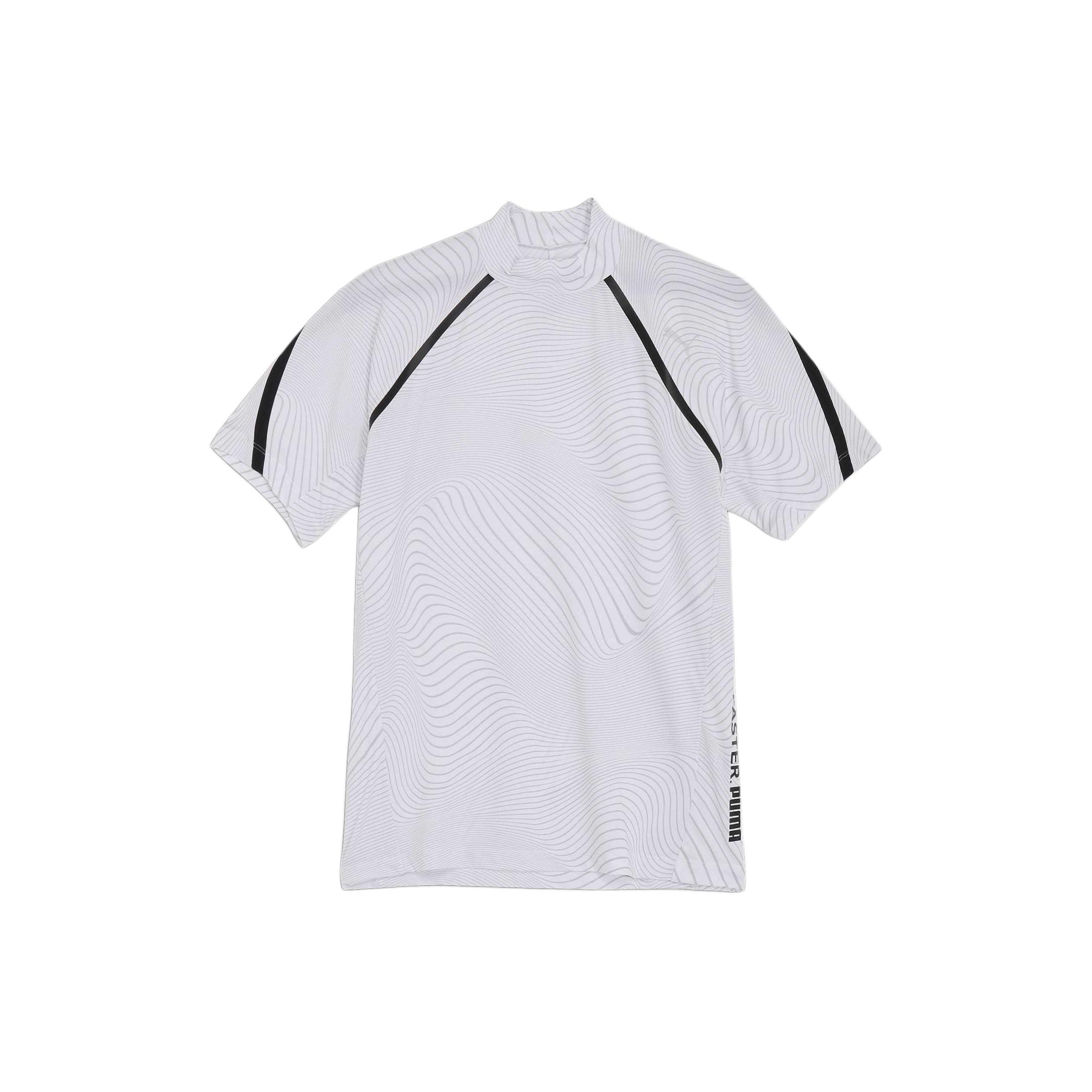 

PUMA Striped Design Golf Sports Casual Short Sleeve T-Shirt Men Tops White 627607-03 XL