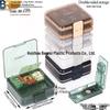 7-Day Round Petal Pill Box: Compact 7-Grid Medicine Organizer for Travel