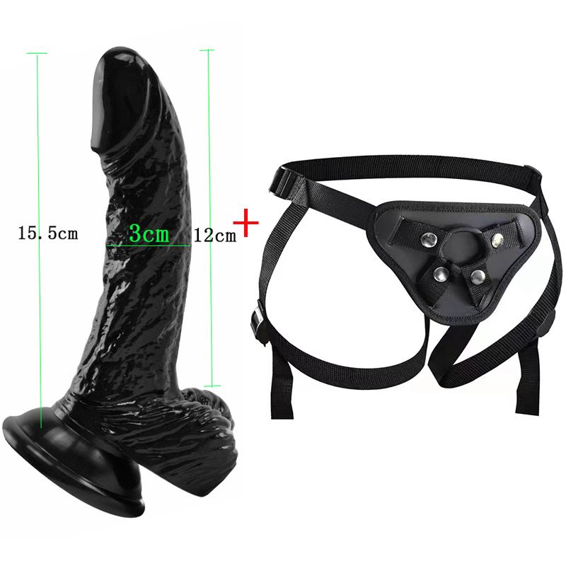 MoDi Strap-on Dildo for Women Masturbators Suction Gay Realistic Dildos Huge Penis Sexual Harness Anal Sex Toy for Lesbian