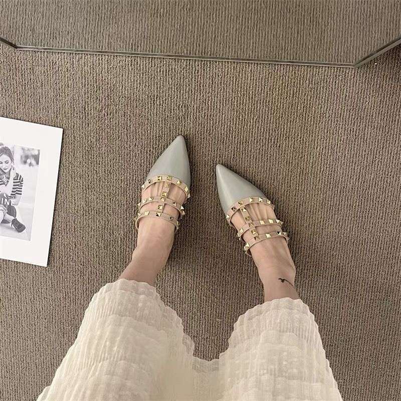 Mint Mambo Thick Heel Slippers Outer Wear Women's Summer 2025 New Niche Casual Simple Wind Bag Head Cool Slippers