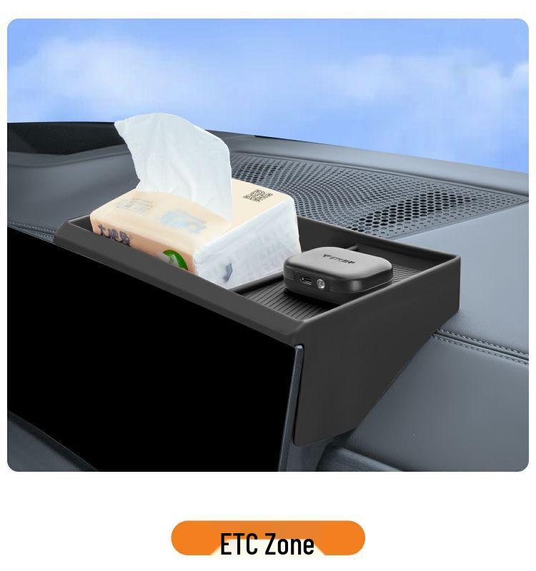 BMW X5 LX3 iX1 Center Console Screen Rear Silicone Storage Box - New 3 & 5 Series Accessories Decoration.