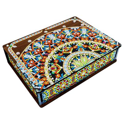 Mandala Diamond Painting Jewelry Storage Box DIY Special Shaped Drill Case Art