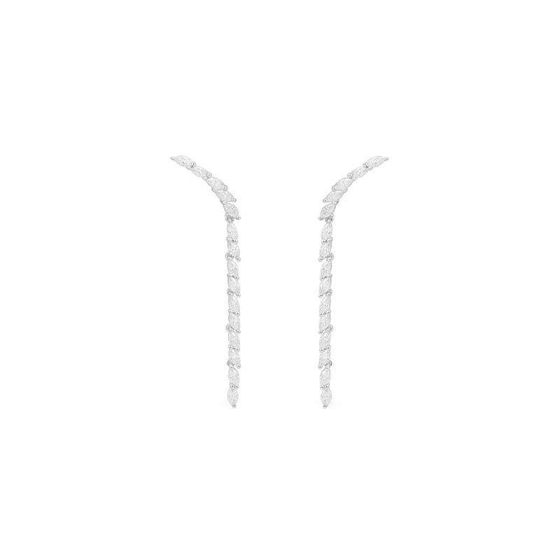 APM Monaco Festival high-end silver earrings, niche luxury items, silver, elegant and refined AE13004OX