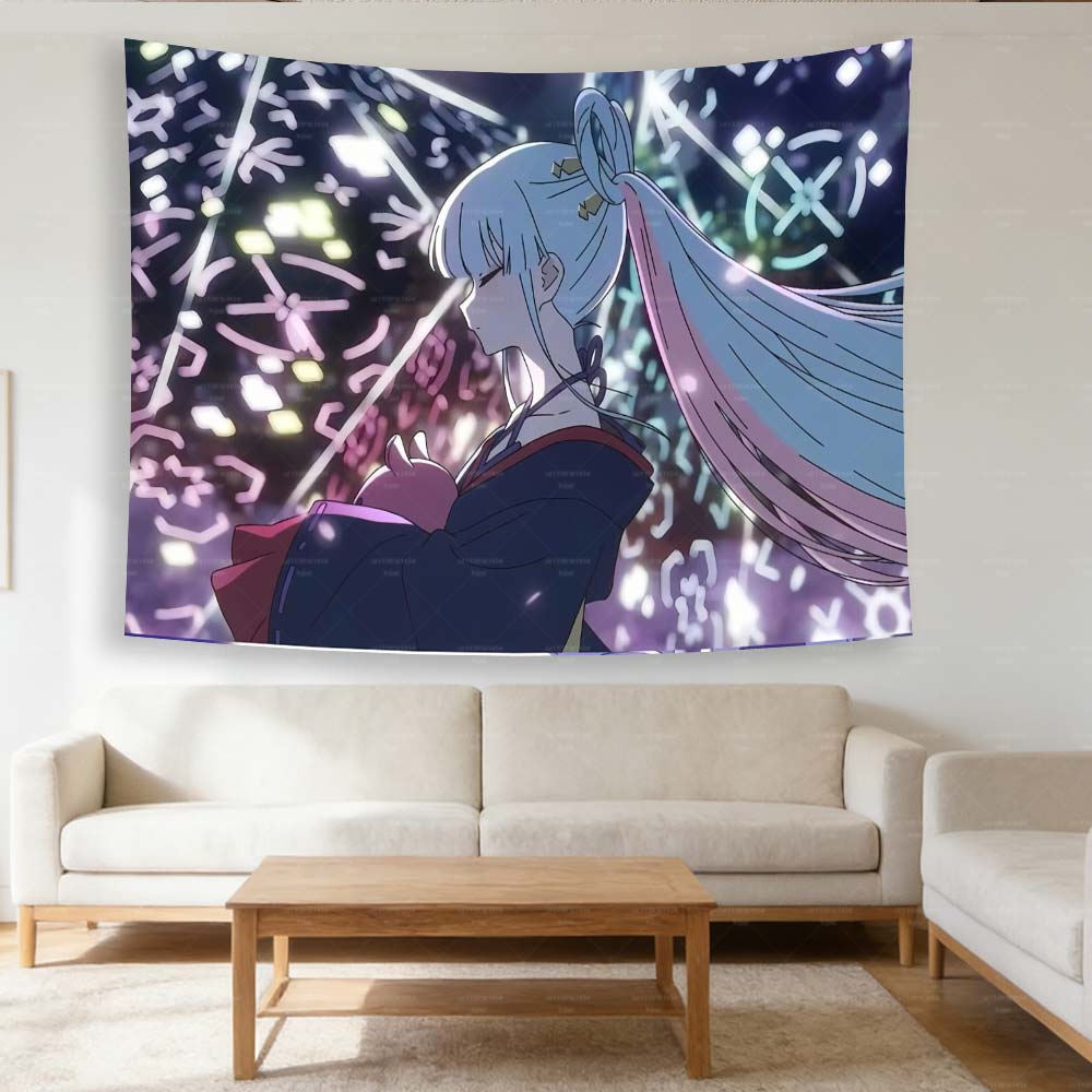 Touhou Project Kaguya Houraisan Tapestry  Anime Wall Hanging for Bedroom Living Room  Dorm Decor Manga  Touhou Fans Collect 74x94cm(29x37in)