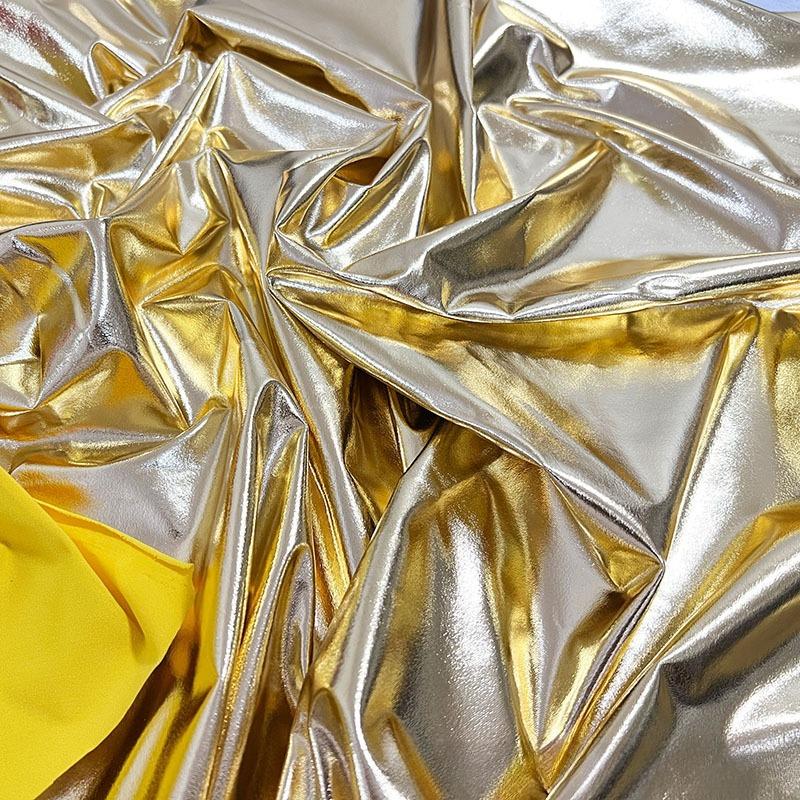 100x160cm Bronzing Glitter Stretch Fabric for Skirts Coats Clothing Sewing Plain Fashion Striped Pattern Cloth Shiny Smooth Soft