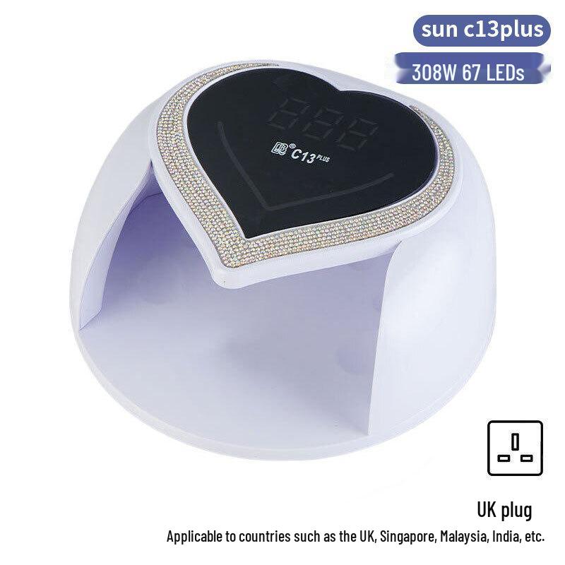 256W High Power UV/LED Dual Light Nail Curing Lamp