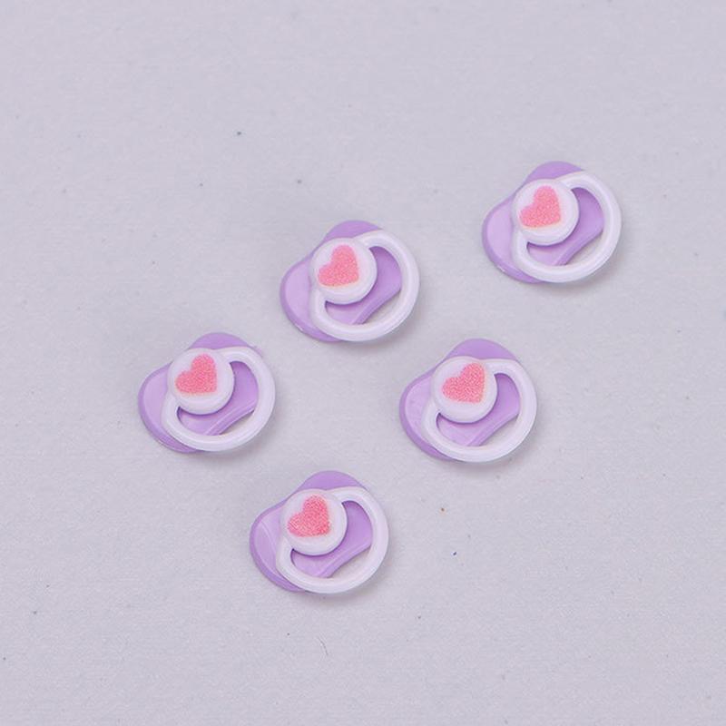 5Pcs Lovely Mini Doll Pacifier Play House Supplies Dummy Nipples For Doll Baby Dolls Kids Toy Baby Pacifier Accessories
