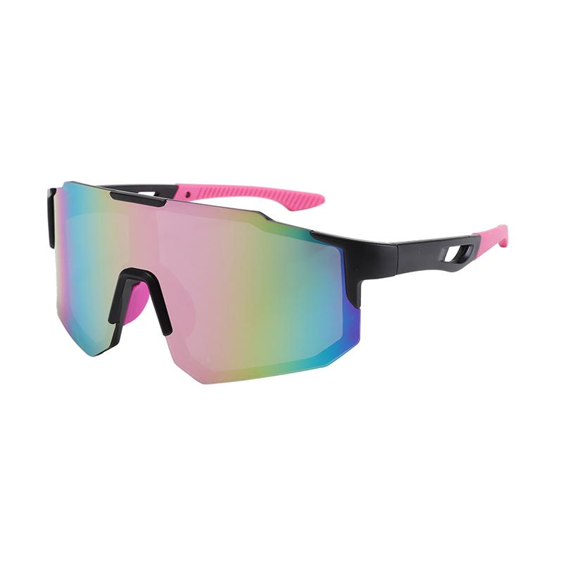 New Sports Sunglasses Men And Women Large Frames To Make Them Look Slim Outdoor Cycling Sunglasses Colorful Goggles 66308