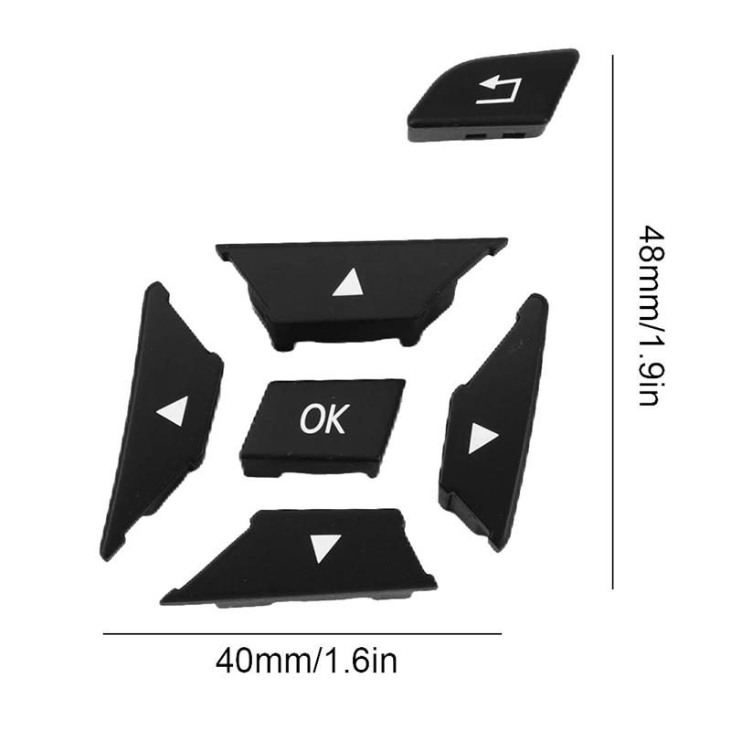 AB12-Car Steering Wheel Button Cover Menu Control Switch A2185400162 For W204 W117 W218 W156 W246 A1725400262