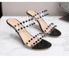 Strass Sandalen Damen Sommer Neue Sexy Kristall Transparente Schuhe mit hohen Absätzen Keilabsatz 1098 Serie 6cm LFD