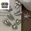Silvery Y2k Hair Clips For Women Elegant Metal Duckbill Clip Side Bangs Barrettes Girls Hair Accessories
