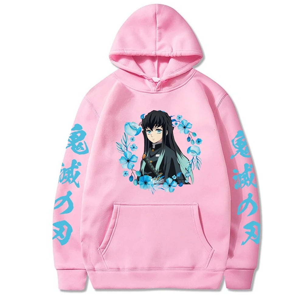 Autumn Winter Mens New Hoodie Anime Muichiro Tokito Hoodie Unisex Cool Casual Tops Oversize Casual Fashion Clothes Sweatshirts