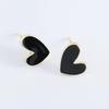 European & American Popular Simple Heart Stud Earrings - Unique High-End Fashion Trend
