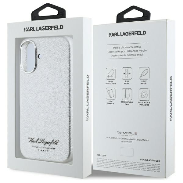 Karl Lagerfeld Klhcp16Spgwcmkhg Iphone   16 6,1 Hardcase Szary/Grey Hotel Rsg
