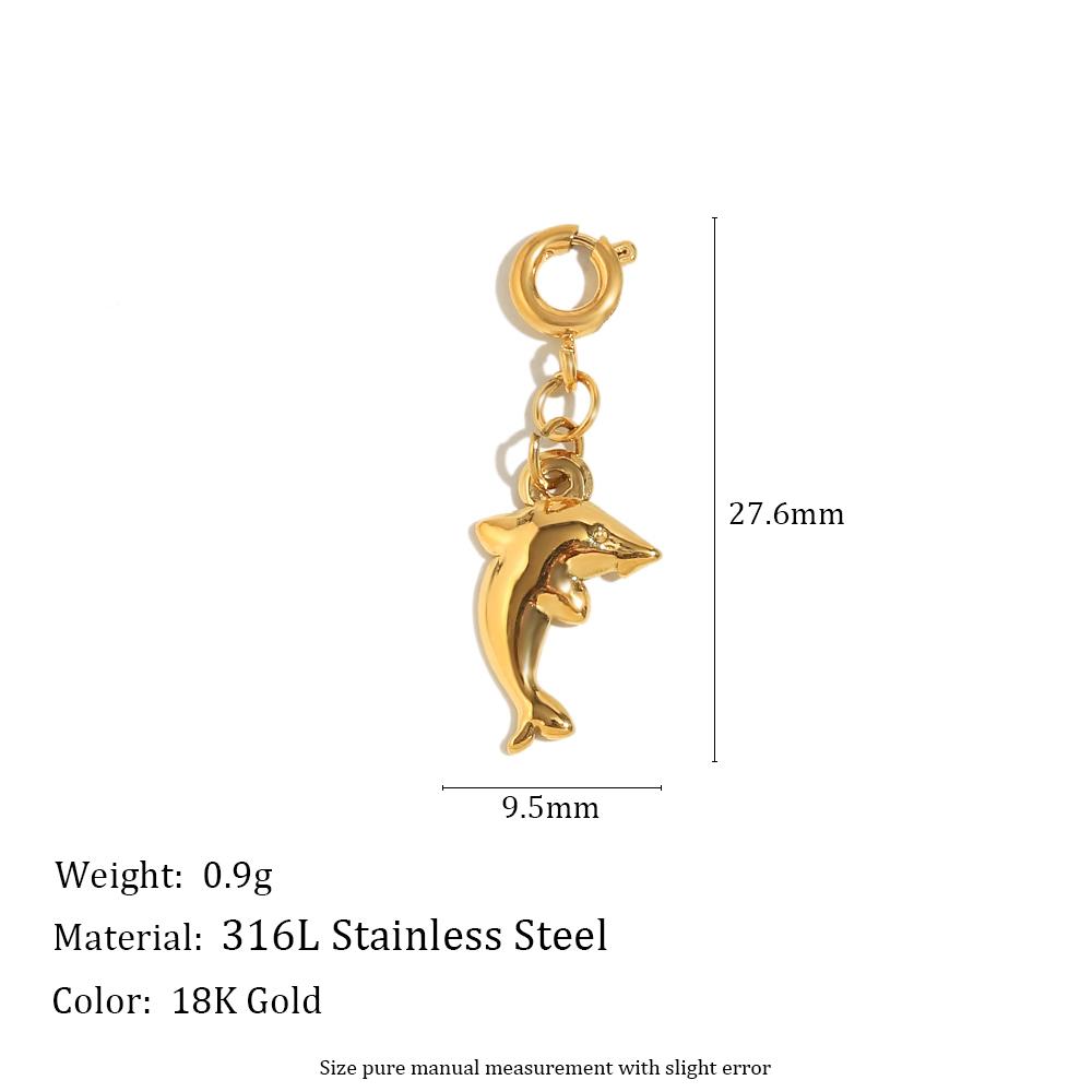 

MamacitaSlay 316L Stainless Steel Butterfly Heart Animal Bikini Charms Jewelry DIY Waterproof Pendant Women s Creative Jewelry