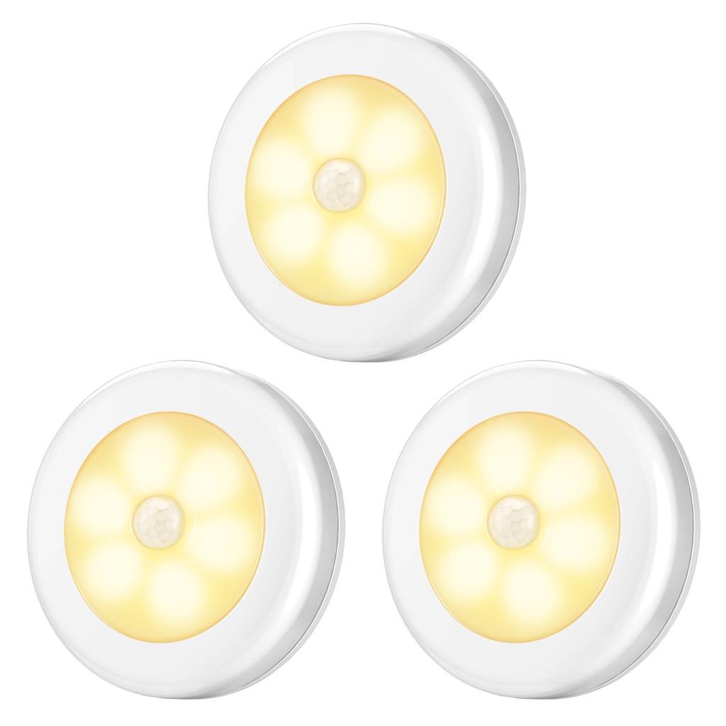 AMIR Motion Sensor LED 3M Night Compact Light, Battery-Operated, Light, Tape, Magnet, Light, Indoor, Wireless, (Warm White)