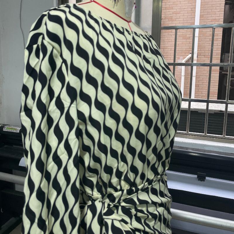 Stylish Long Sleeve Striped Skew Collar Women Sexy Dress Lace-up High Waist Elegant Dresses Women Casual Irregular Split Party Club Female Dress 25936