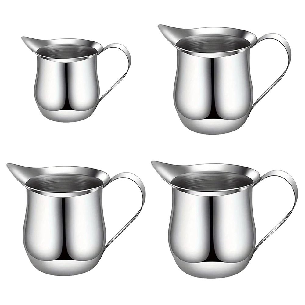 With Pouring Spout Milk Frothing Pitcher Silver Espresso Pitcher Cup New Coffeeware