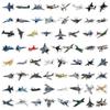 60 Cartoon Fighter Jet Graffiti Stickers for Kids' Journals, Rewards, DIY Decoration, Water Bottles, and Luggage