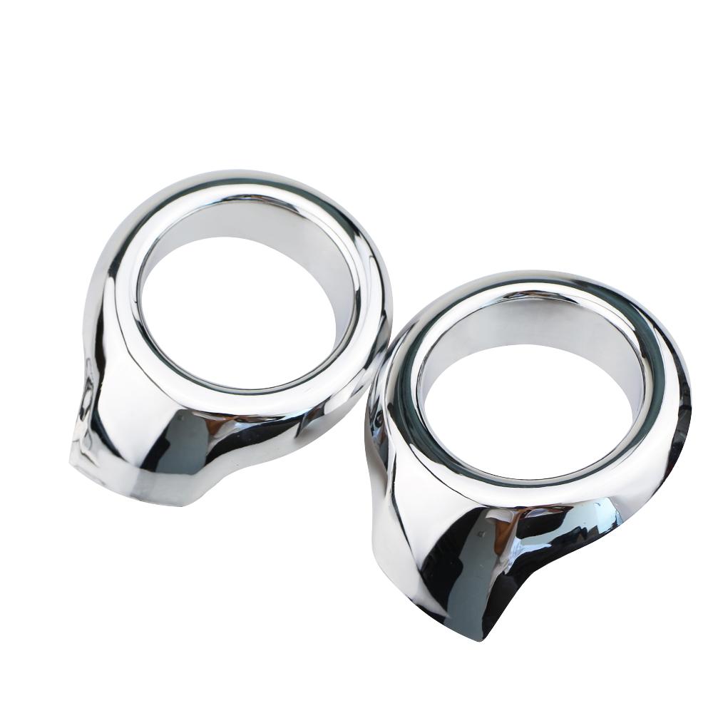 

For Ford Ecosport 2013 2014 2015 2016 2017 Front Head Fog Light Lamp Cover Trim Foglight Frame ABS Chrome Accessories common style