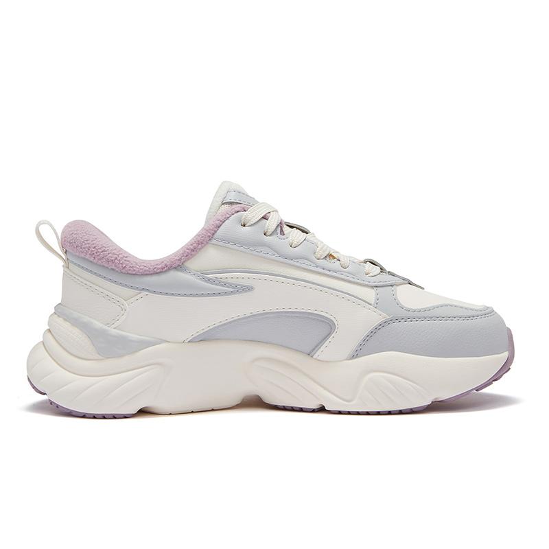 Fila Fusion Conch DX Fashion Low-Top Casual Shoes Women Sneaker White Gray T12W441509FGL
