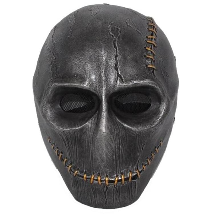 

Пугающая и серебристо-медная маска призрака для Хэллоуина и других праздничных мероприятий Silver COS Mask