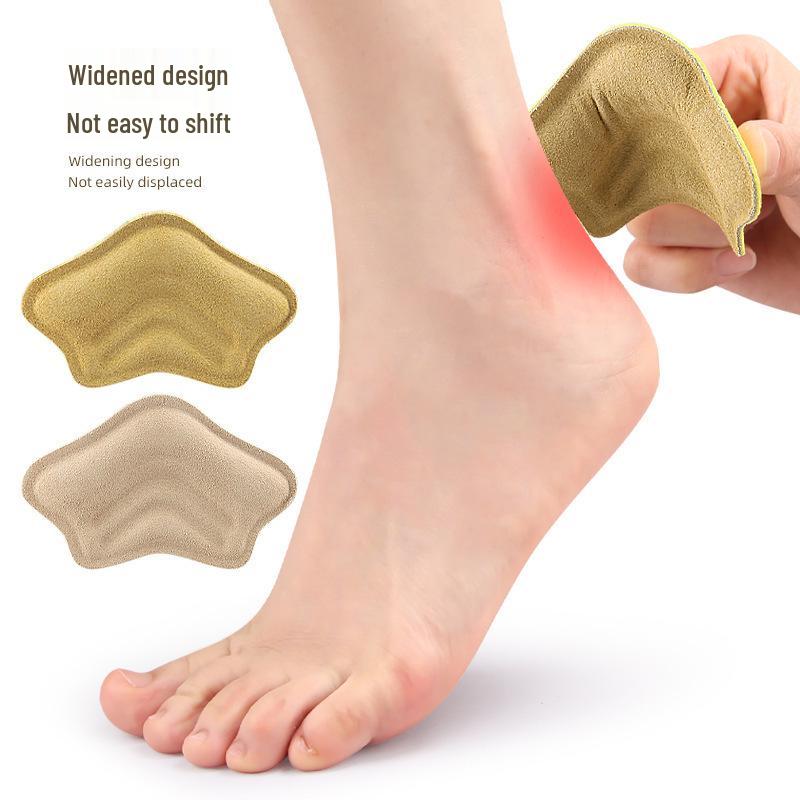 Soft Rebound Leather Heel Stickers for Anti-Wear, Anti-Slip, and Size Adjustment in High Heels and Sneakers