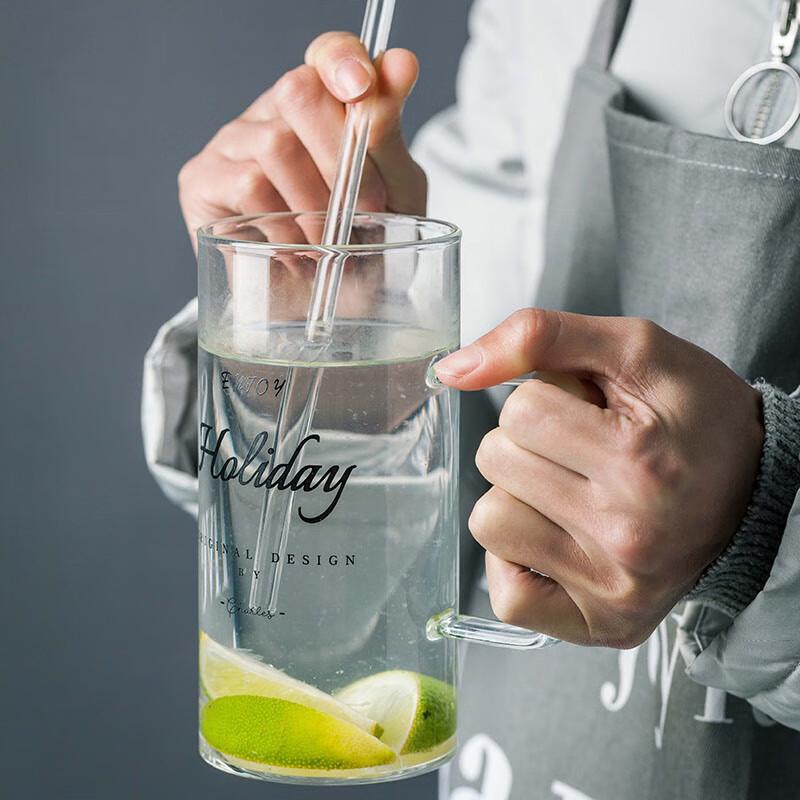 Heat-Resistant Glass Letter Mug