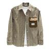 Men's Striped Casual Shirt: Trendy Light Luxury Outdoor Fashion Jacket