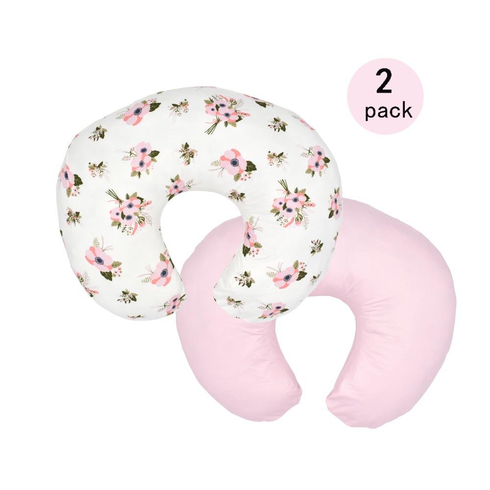 

Baby Nursing Pillowcase Printed 2pcs Stretch U-shaped Nursing Pillowcase Multi-functional Detachable Pillowcase