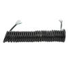 Trailer Extension Coiled Cable 12.8ft 20AWG 7 Core Polyurethane Copper Trailer Extension Cable for Tow Truck RV