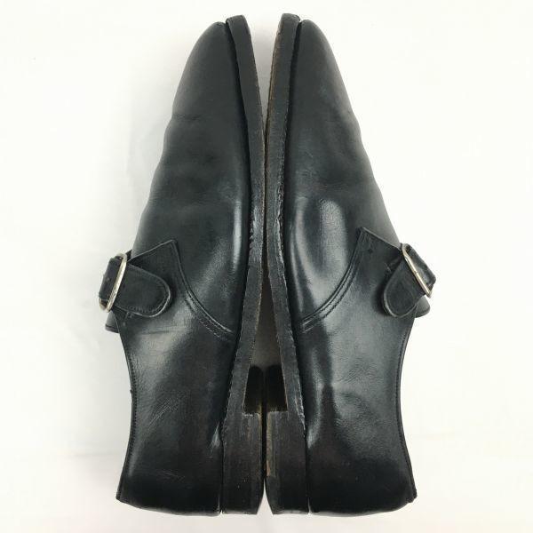 Burberry S Made In England Vintage Monk Strap Business Shoes Black Size 26.0 Men's(USED)