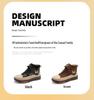 Women's Genuine Leather Short Boots with Plush Lining - Comfortable Sole Martin Boots for Autumn & Winter