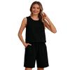 Women's Casual Comfortable Cotton-Linen Sleeveless Set With Pockets