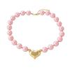 Resin Beaded Necklace Round Sweater Chain Light Luxury Women Clavicle Chain  Vacation