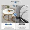 Compact Luxury Coffee Table for Small Spaces - Ideal for Living Room, Tea Table, or Rental Room Use. Simple, Stylish, and Round Design.
